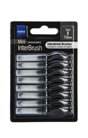 INTERMED - Ergonomic InterBrush Mini 1.5mm (size 8) - 8τεμ.